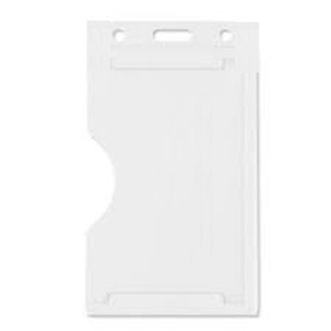 Bilde av Cardholder/carrying badge face open plastic white (vertical/portrait). 60270114vud (DE,SE,NO,FI,RO,PL)