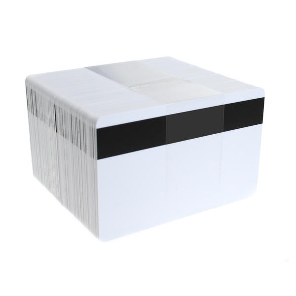 Bilde av Blank white cards with LO-CO magnetic stripe- IS0-7811-2 (CR80). 70102021 (DE,SE,NO,FI,RO,PL)