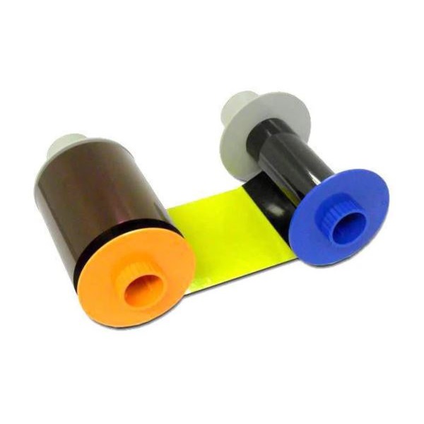 Billede af HID Fargo 84512 HDP5000 / HDP5000e / HDP5600 4-farve+sort på bagsiden farvebånd (YMCKK) - 500 print. Fargo 84512. Virker kun med duplex printer. FARGO84512